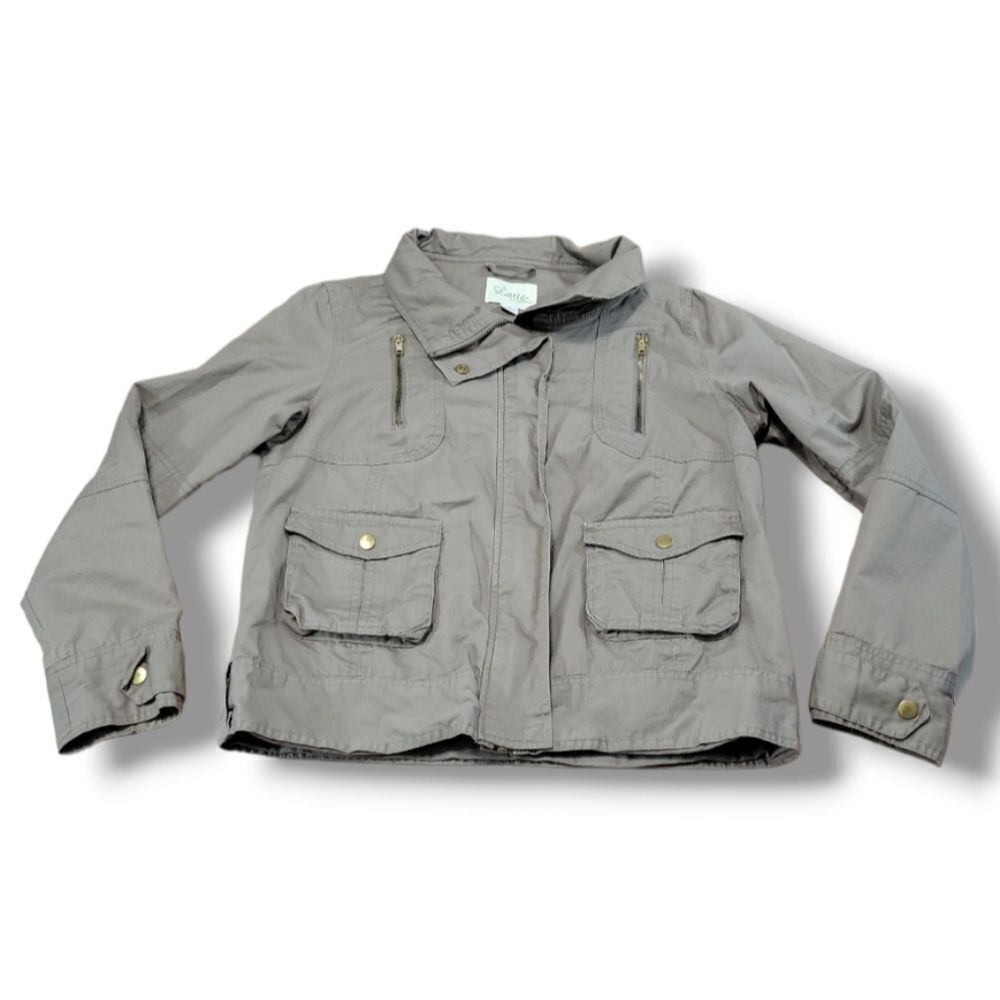 Latte by Coffeeshop Jacket Size Small Latte By Coffee Shop Utility Jacket Beige